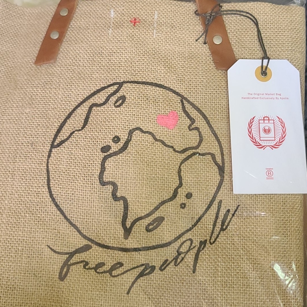 New Free People Apolis reusable tote bag market os - Picture 9 of 16